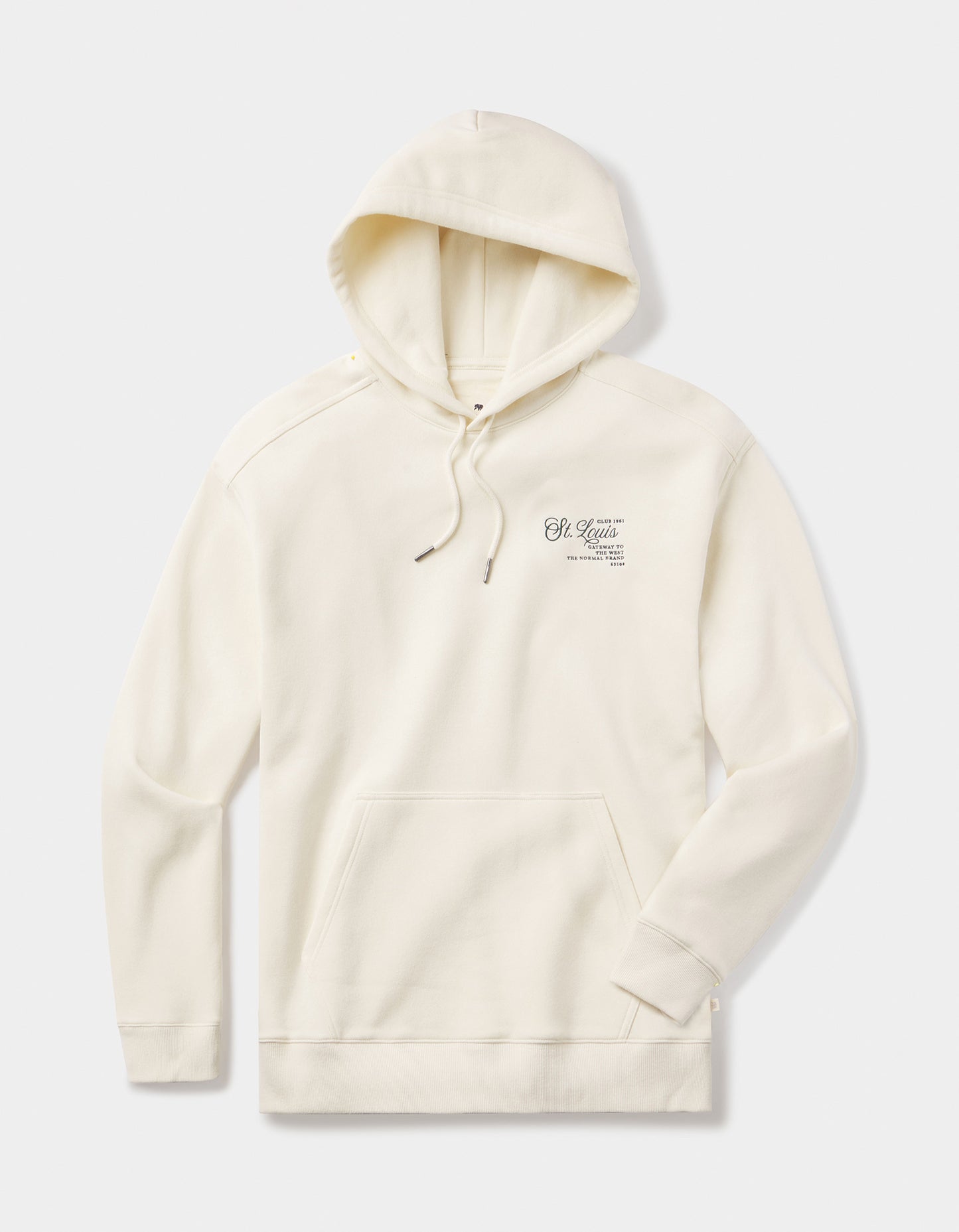 Normal Fleece Graphic Hoodie in Ivory