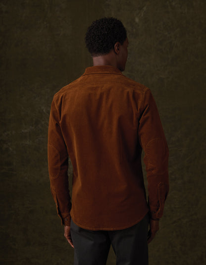 Micro Comfort Cord Overshirt in Goldrush
