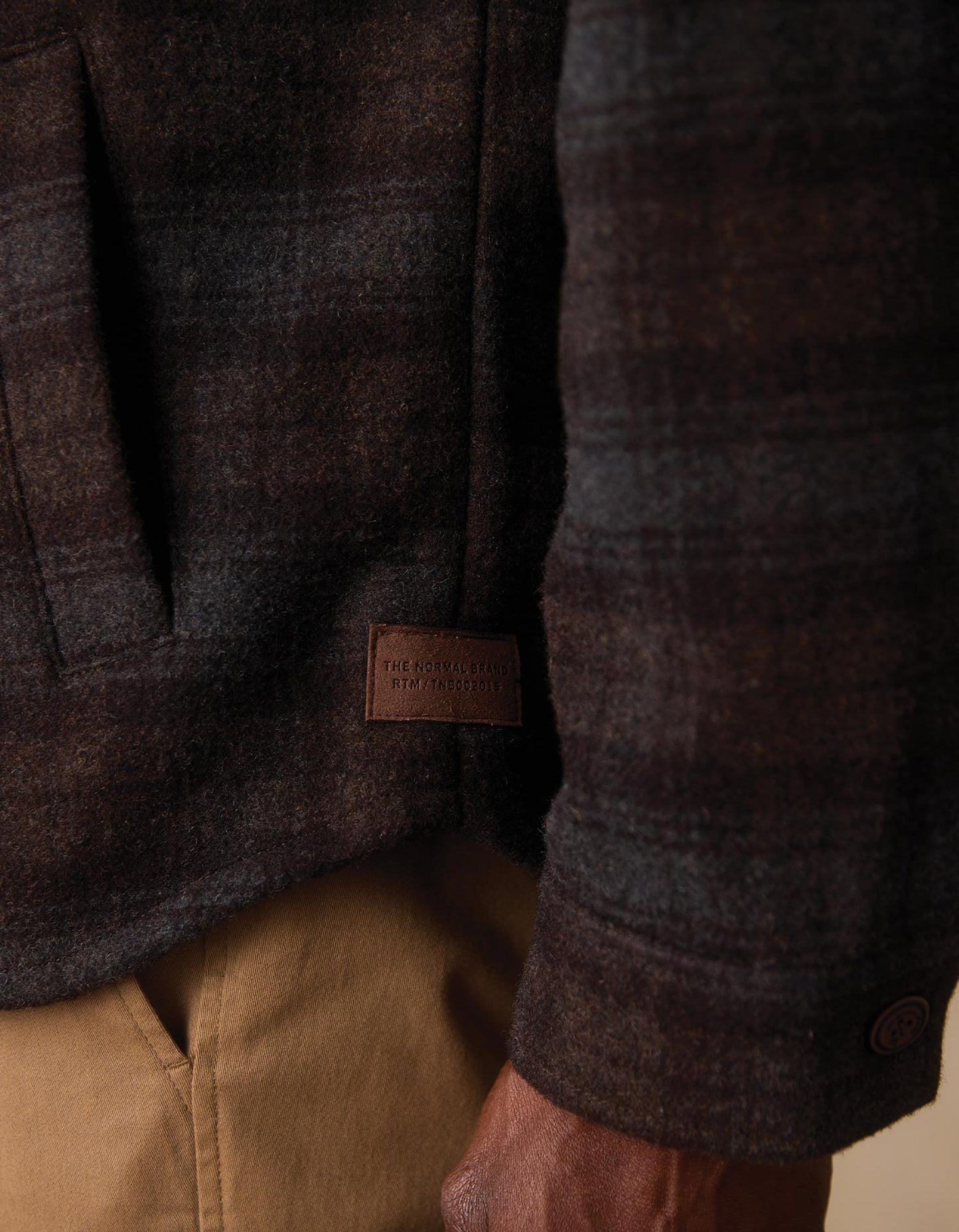 Brightside Flannel Lined Workwear Jacket in Brown Plaid
