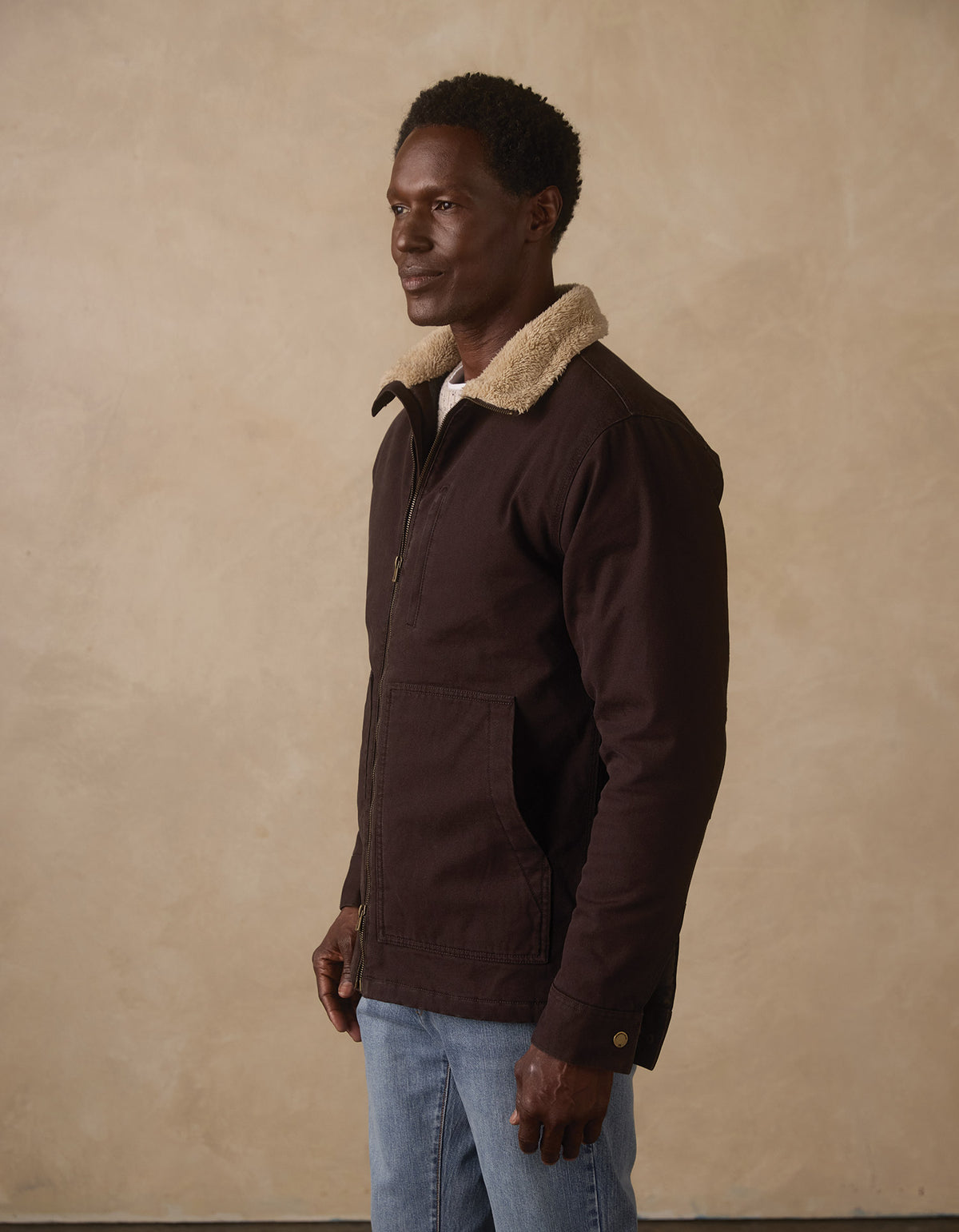 Everyday Canvas Chore Coat in Umber