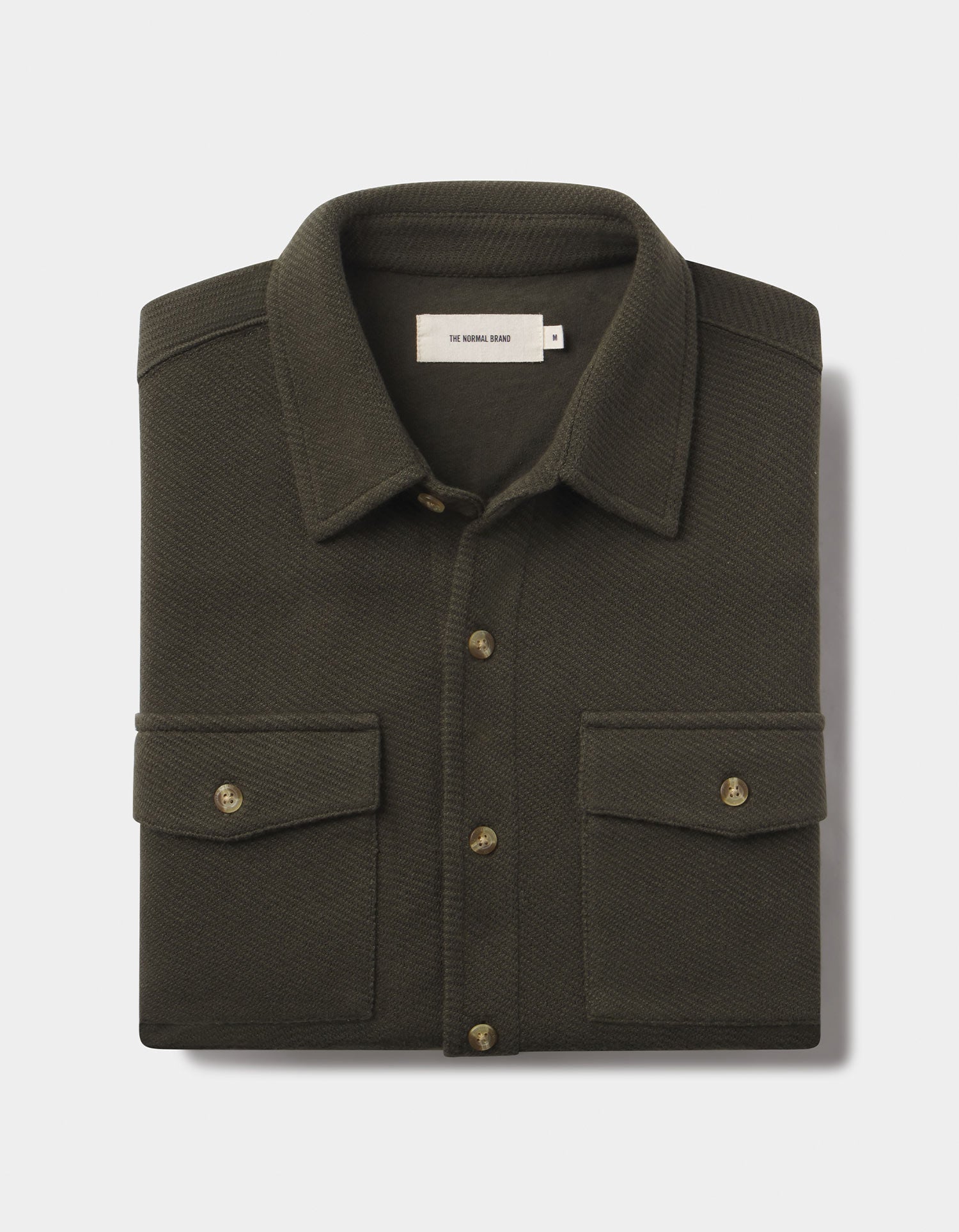 Looped Terry Button Up