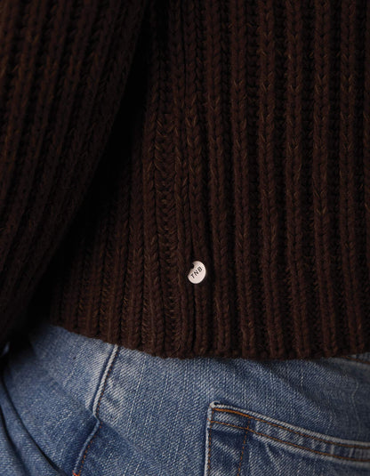 Willow Marled Crewneck Sweater  in Umber Marl