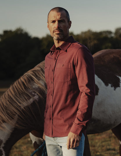 Lennox Jersey Button Up