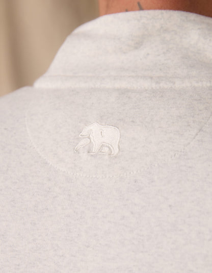 Puremeso Weekend Quarter Zip in Stone