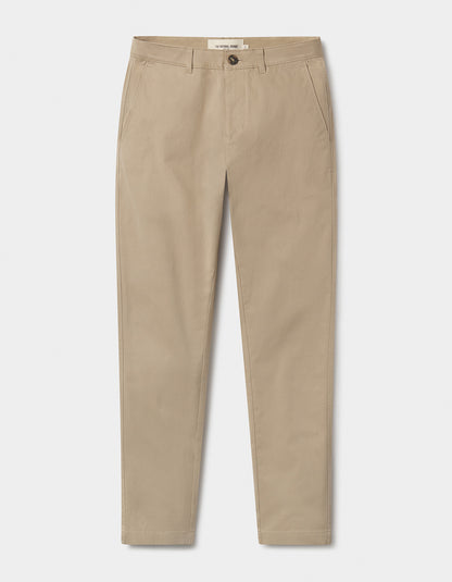 Normal Stretch Straight Chino in Dark Khaki