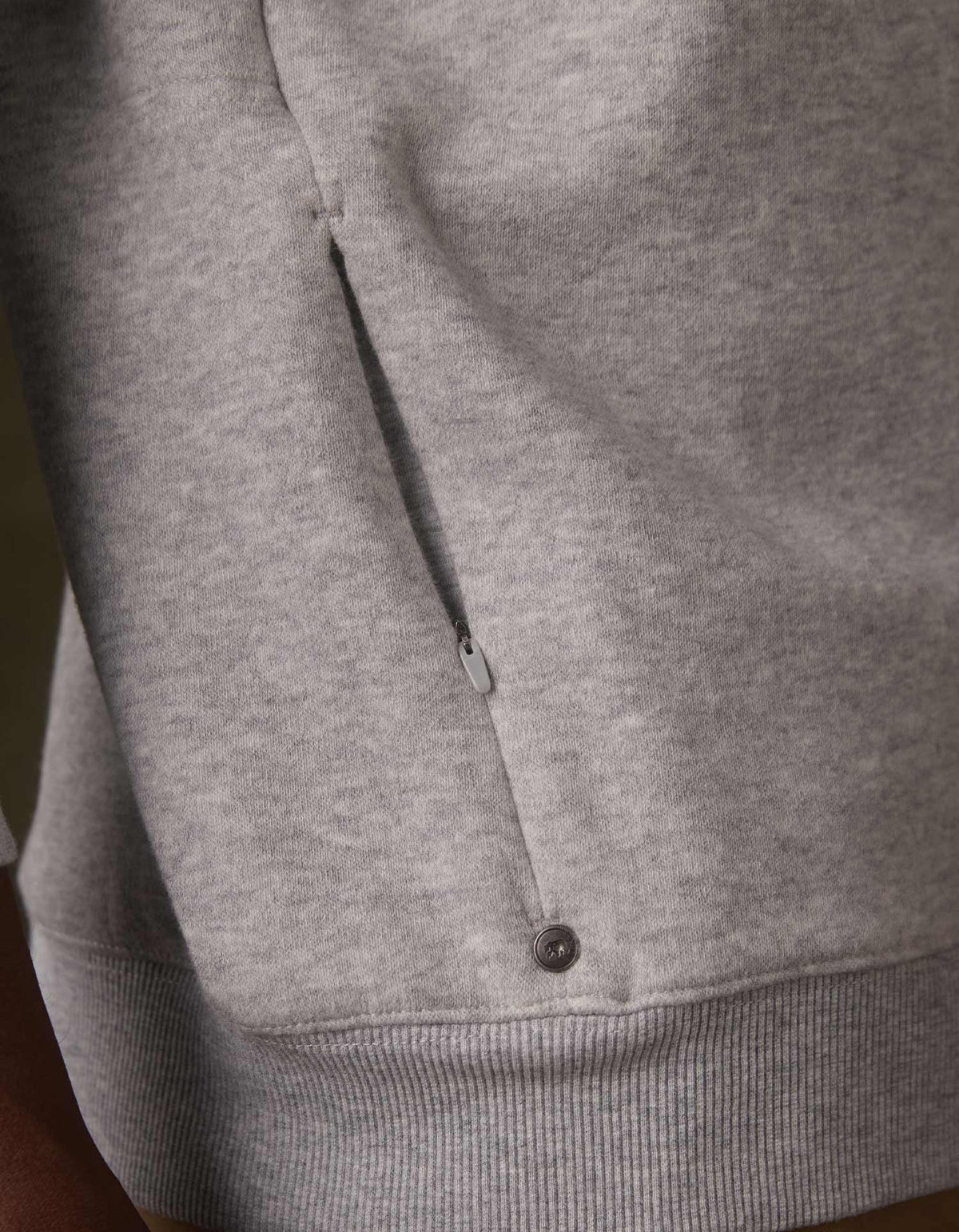 Fleece Puremeso Pullover in Heather Grey