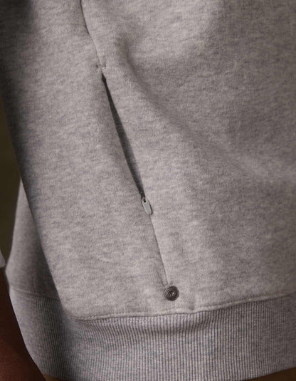 Fleece Puremeso Pullover in Heather Grey