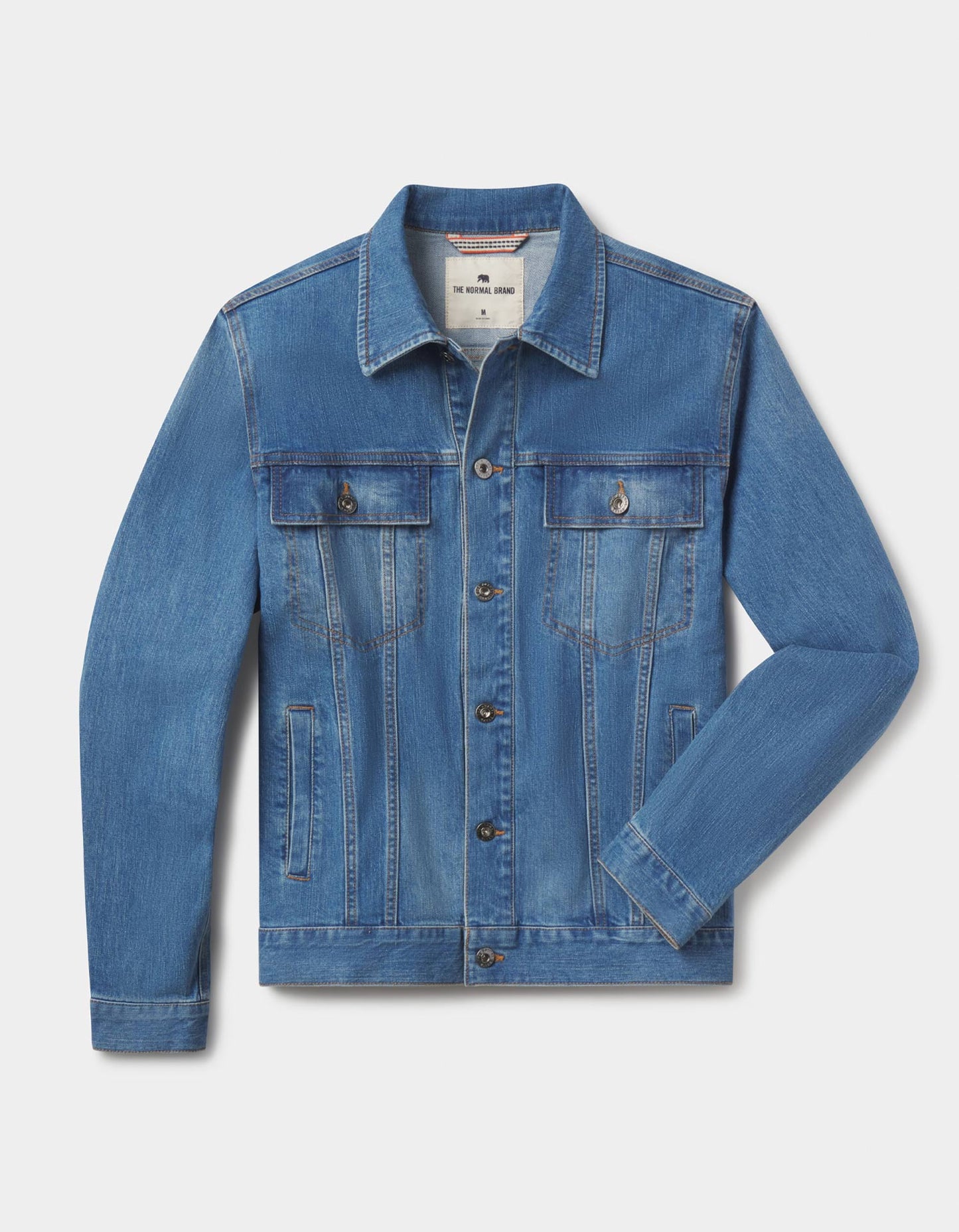 Denim Trucker Jacket in Medium Wash