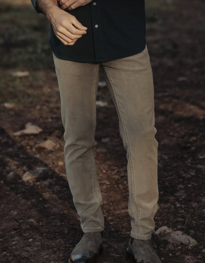 Comfort Terry Pant in Taupe