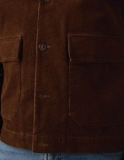 Micro Comfort Cord Jacket in Cedar