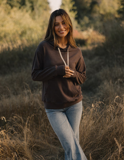 Women's Puremeso Everyday Hoodie in Ash Brown