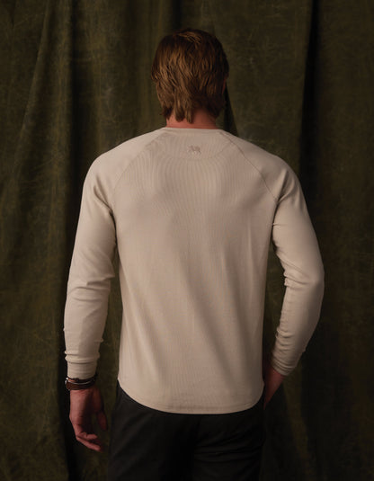 Puremeso Everyday Henley in Pumice
