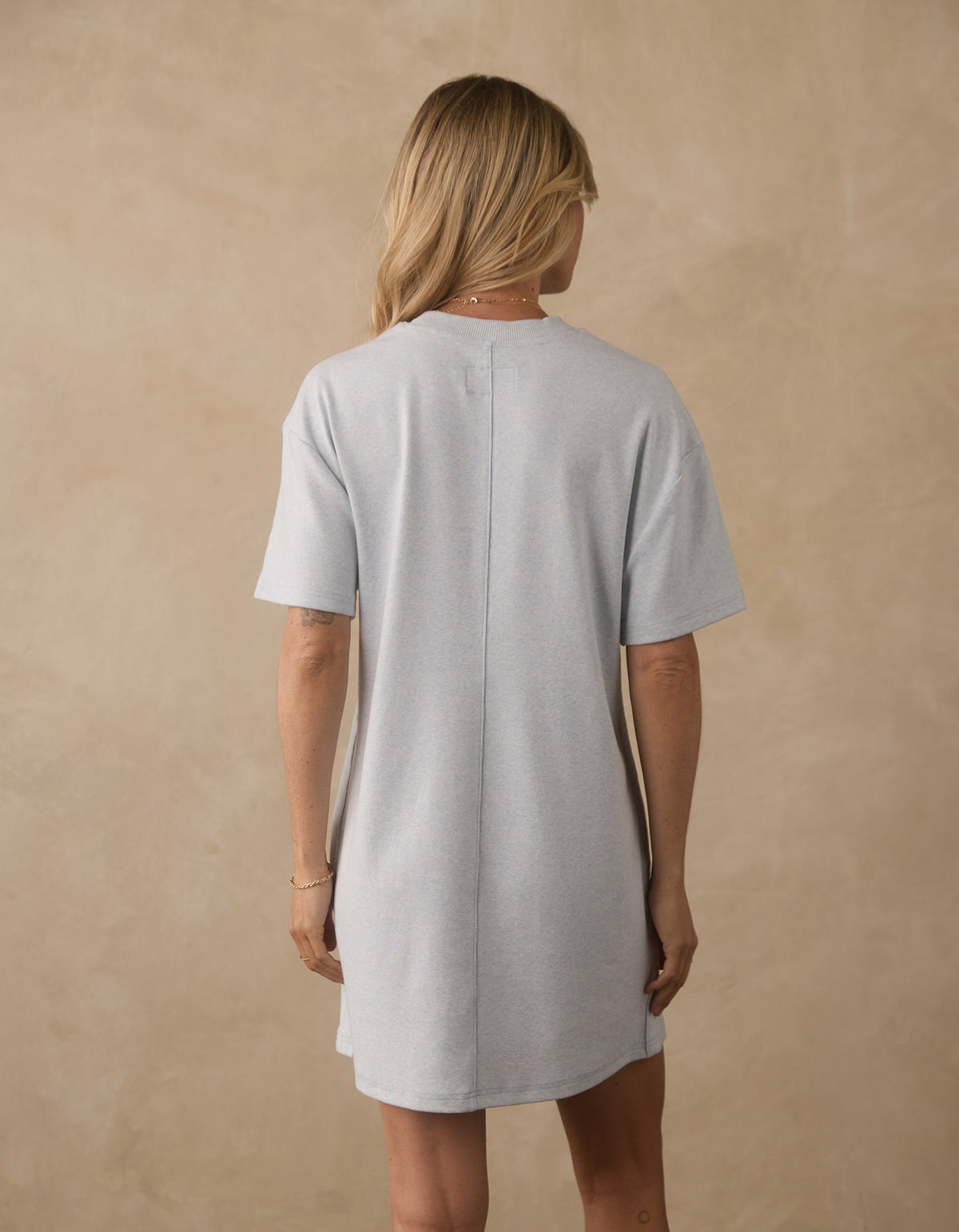 Puremeso Short Sleeve Weekender Dress in Dawn Blue