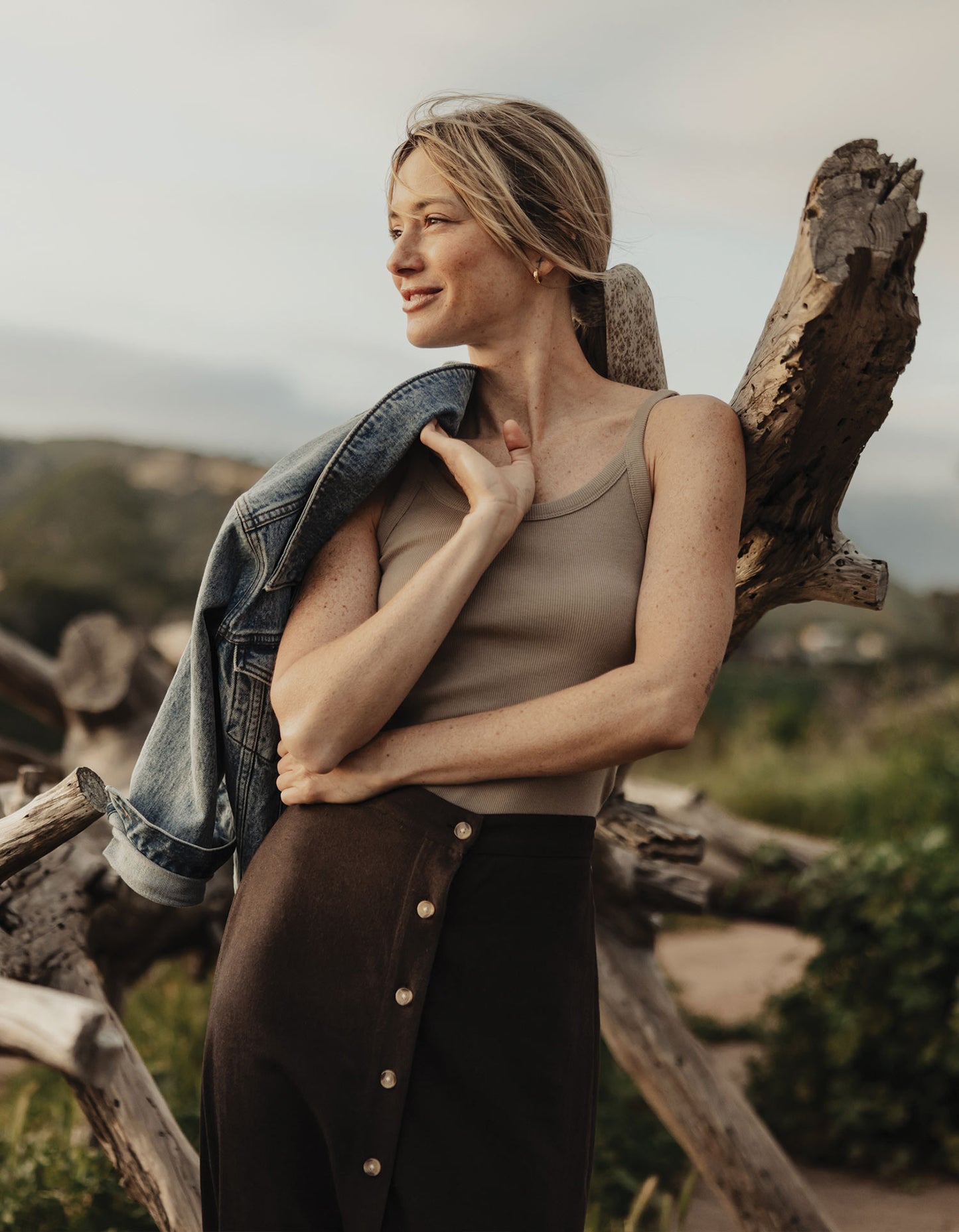 Normal Rib Tank in Fawn