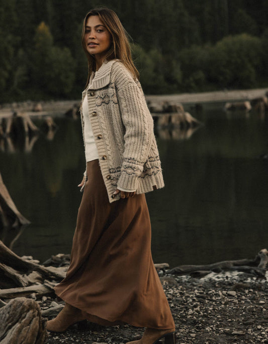 Rose Midi Skirt in Hickory