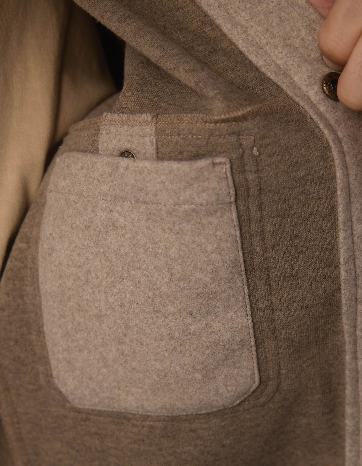 Felted Comfort Knit Jacket in Oat