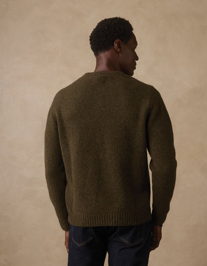 Homebound Henley Sweater in Olive