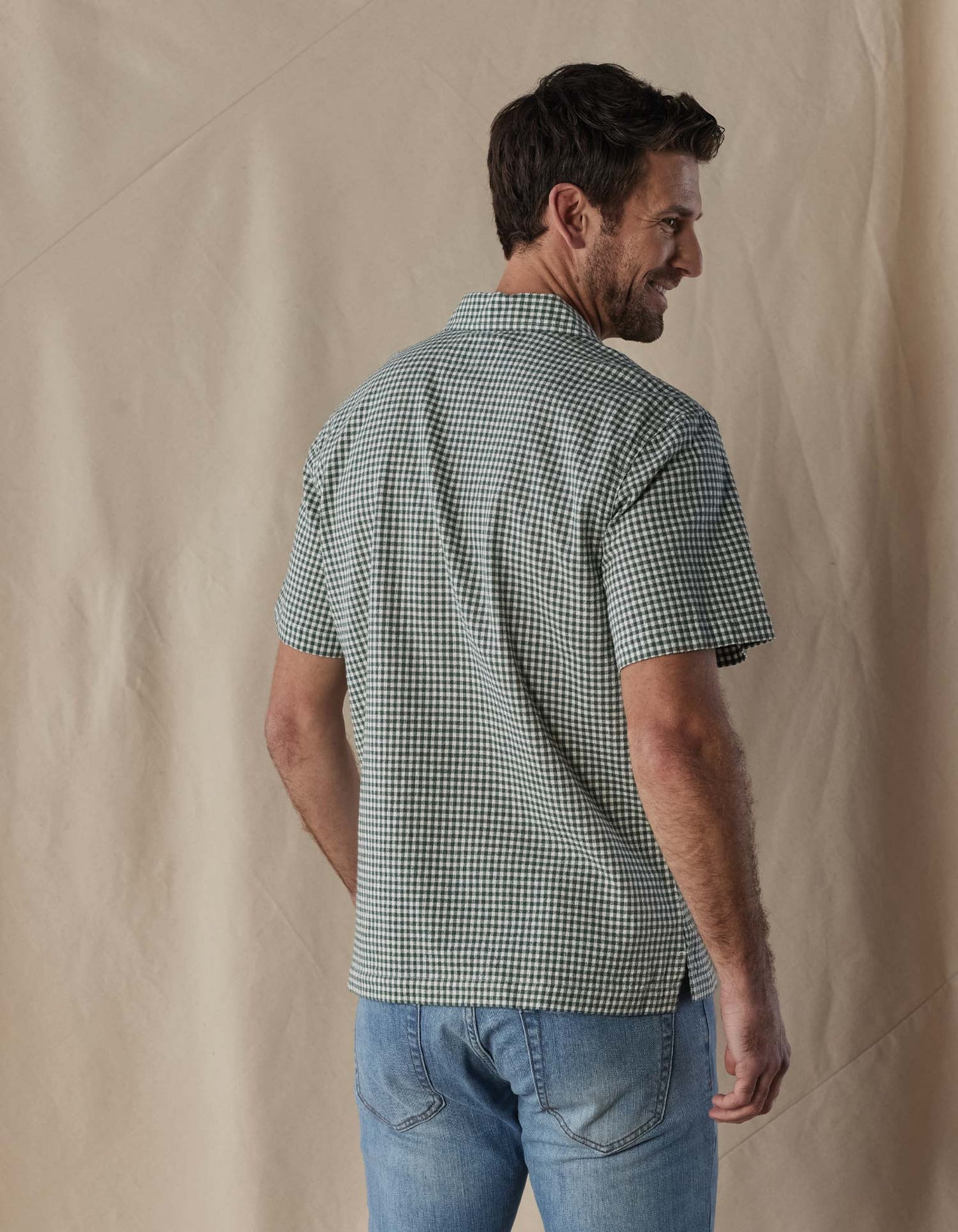 Freshwater Camp Shirt in Pine Check