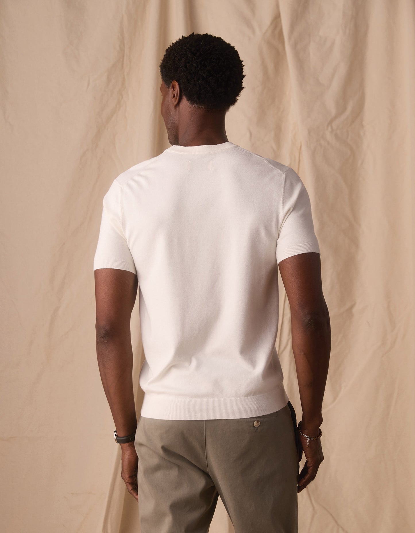 Taylor Sweater Tee in White