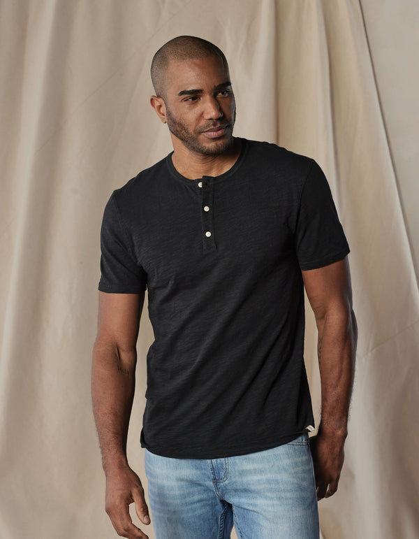 The Normal Brand - Legacy Jersey S/S Henley - White