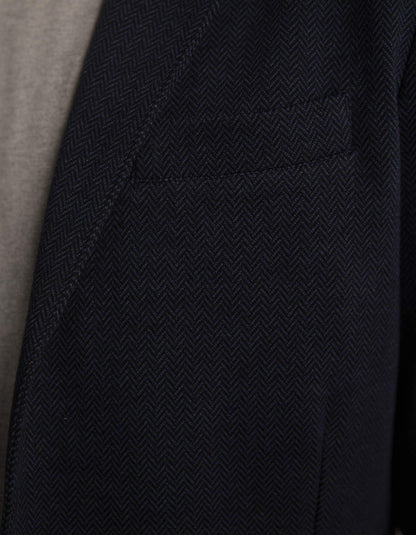 Stretch Knit Blazer in Normal Navy