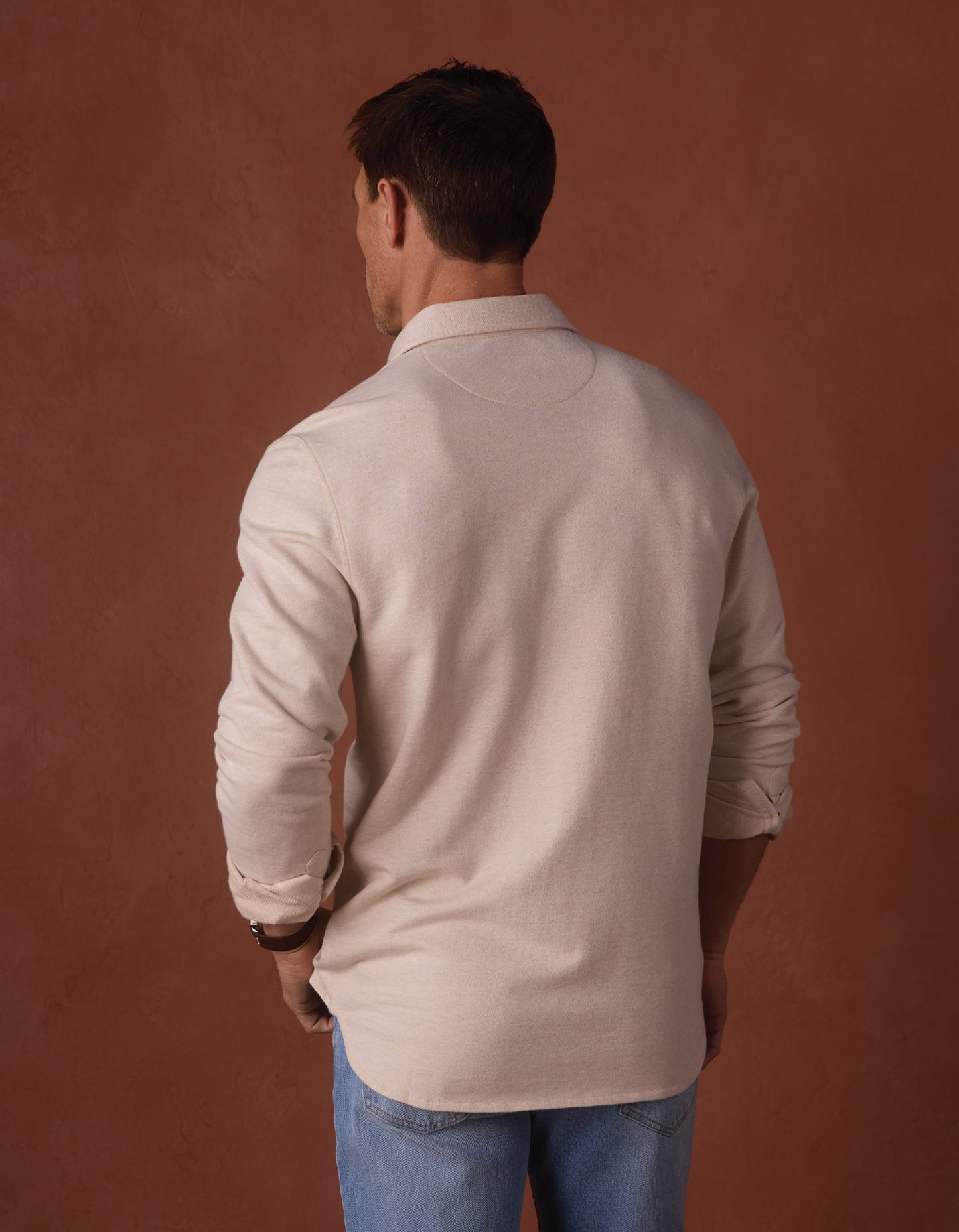 Textured Knit Shirt in Birch