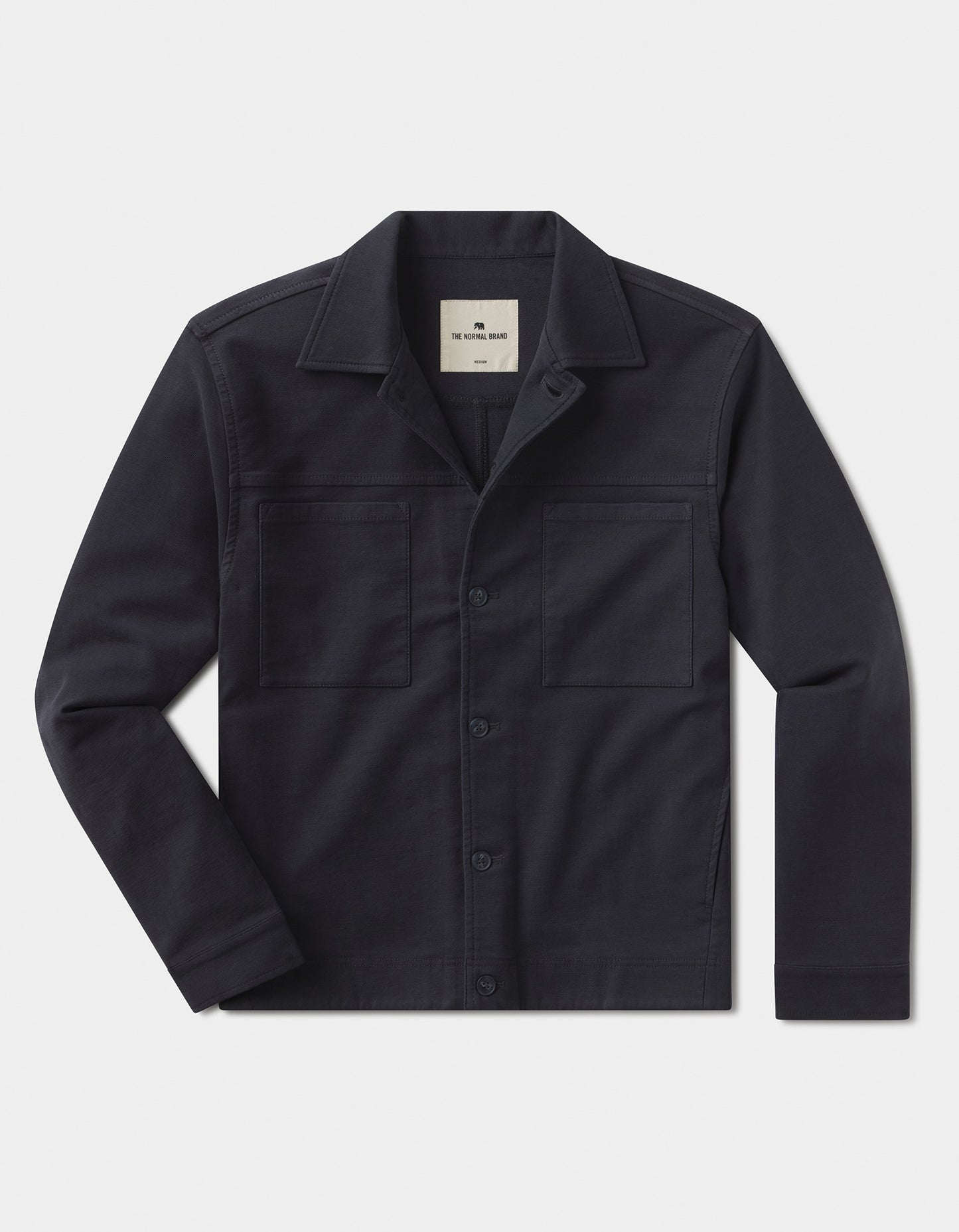 Comfort Terry All Day Jacket in Navy
