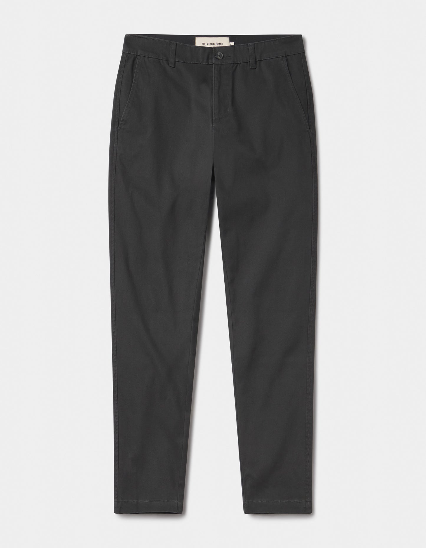 Normal Stretch Straight Chino in Charcoal