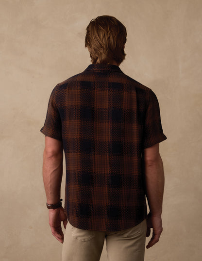 Freshwater Short Sleeve Button Up Shirt in Winslow Plaid