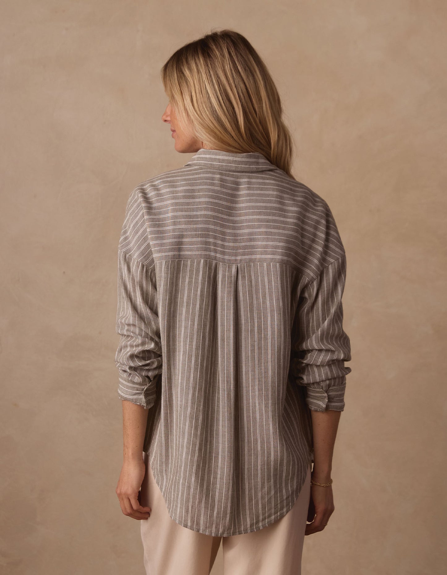 Freshwater Overshirt in Moss Stripe