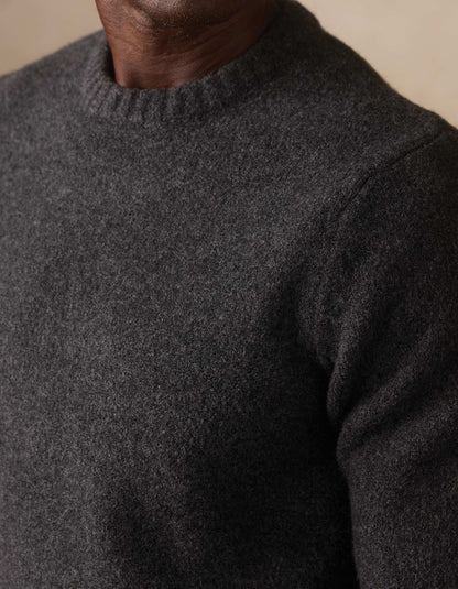 Homebound Crewneck Sweater in Charcoal
