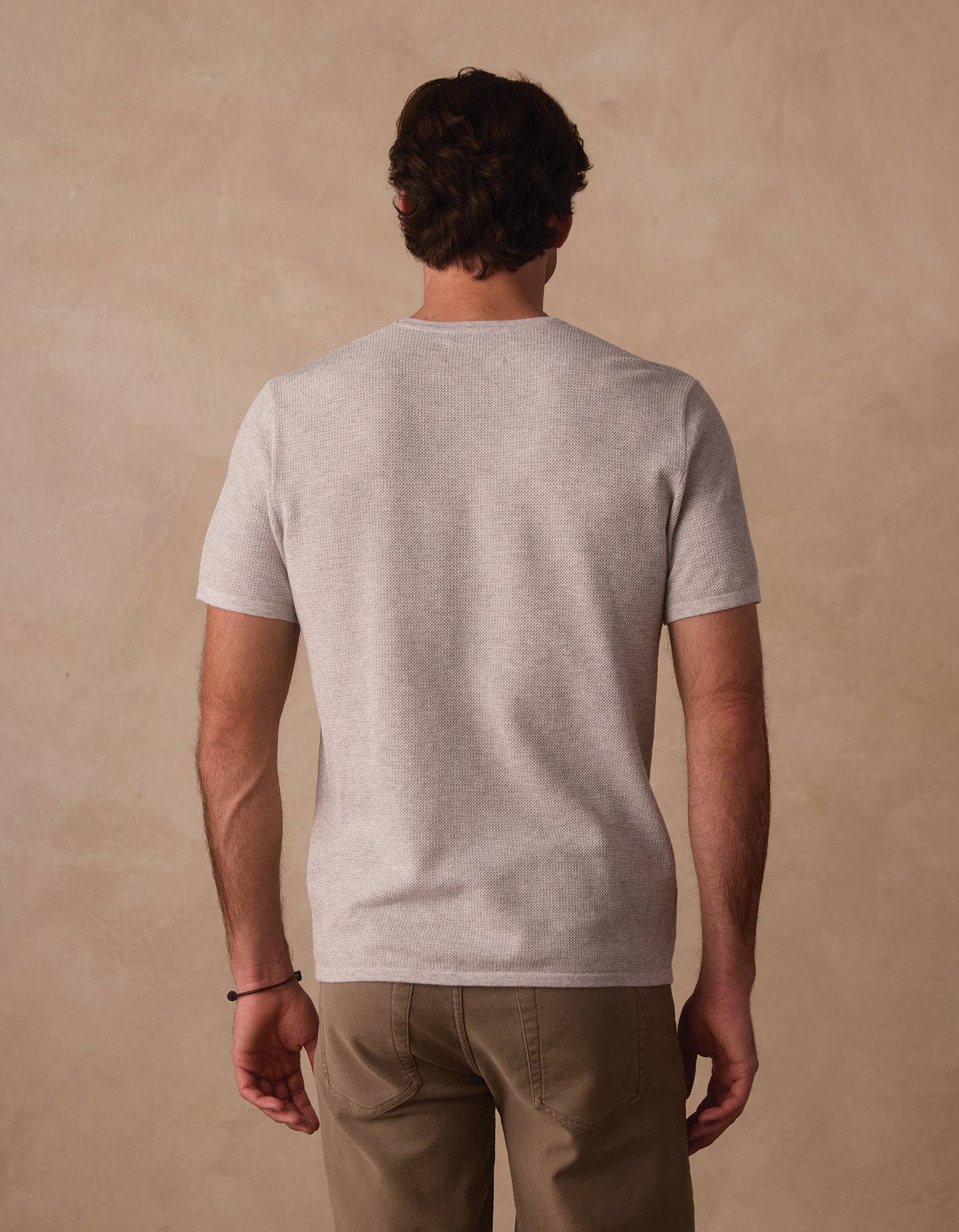 Driftknit Sweater Tee in Stone