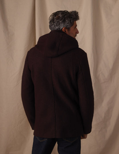Balboa City Peacoat in Midnight Brown