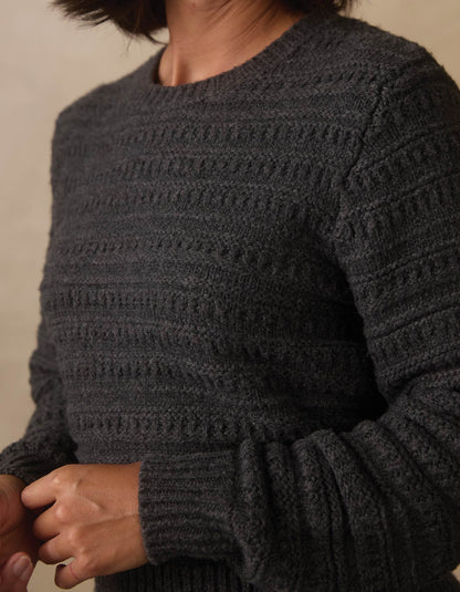 Estelle Crewneck Sweater in Charcoal