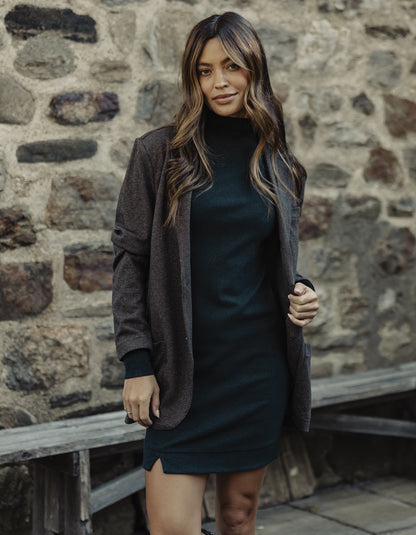 Puremeso Mock Neck Dress