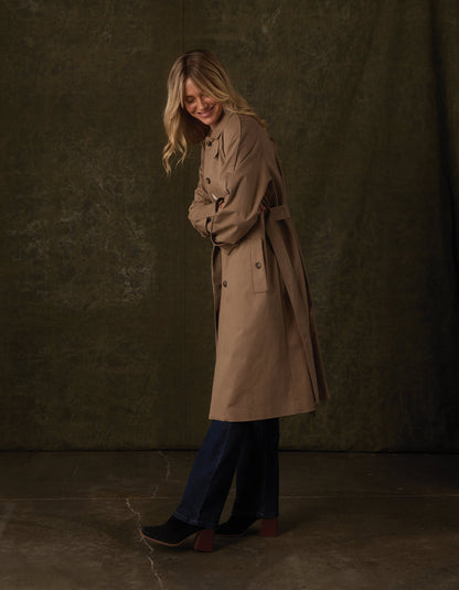 Normal Stretch Car Coat in Dark Khaki
