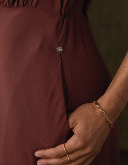Sawyer Maxi Dress  in Cocoa