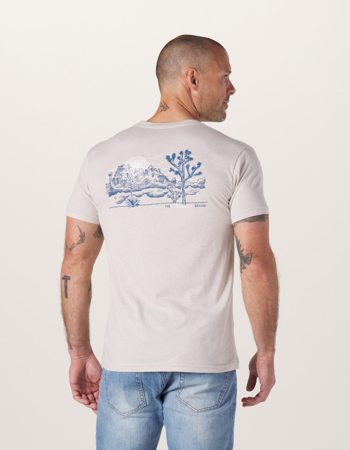 Joshua Tree in Palm Springs T-Shirt in Stone