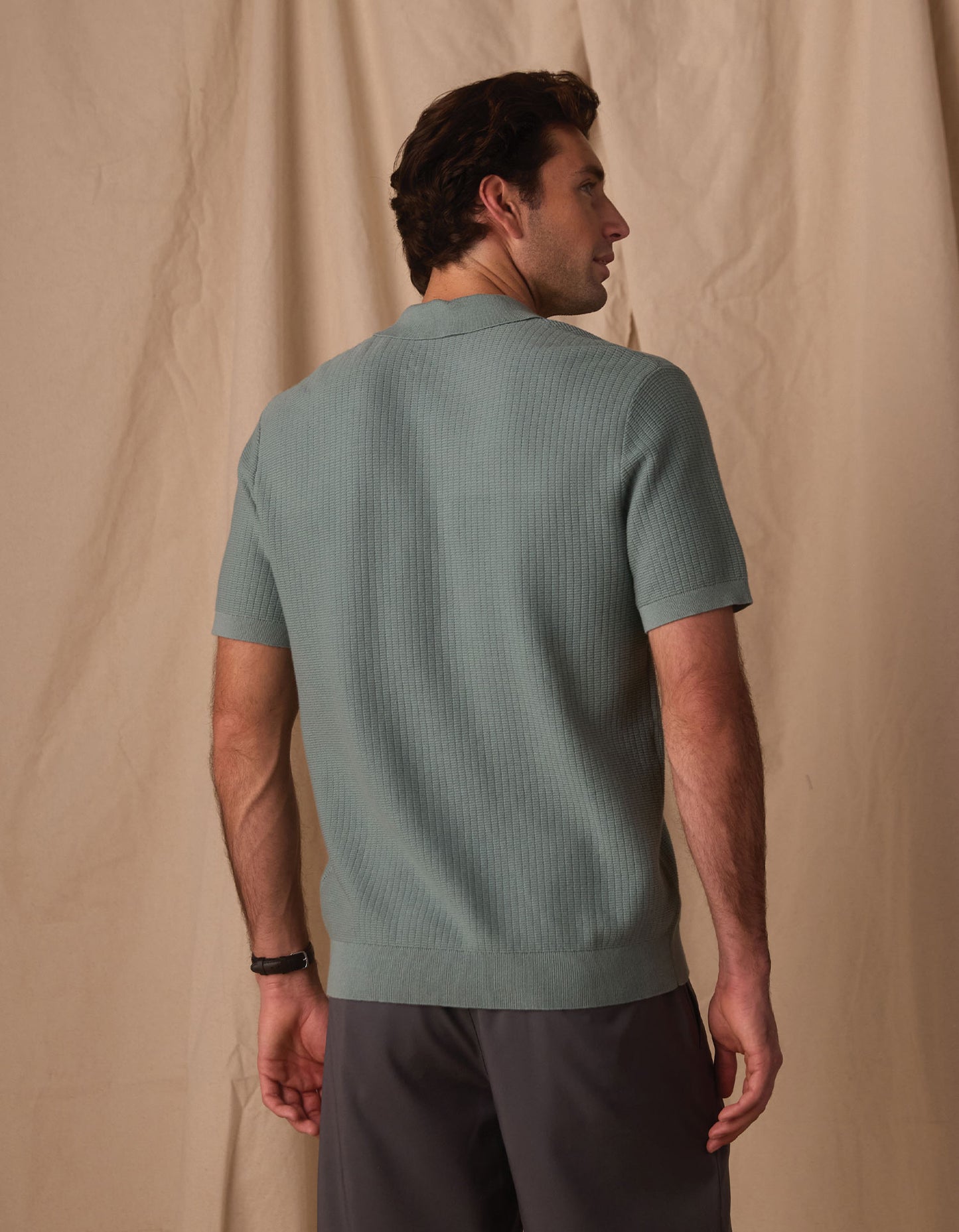 Breezeknit Button Up in Juniper