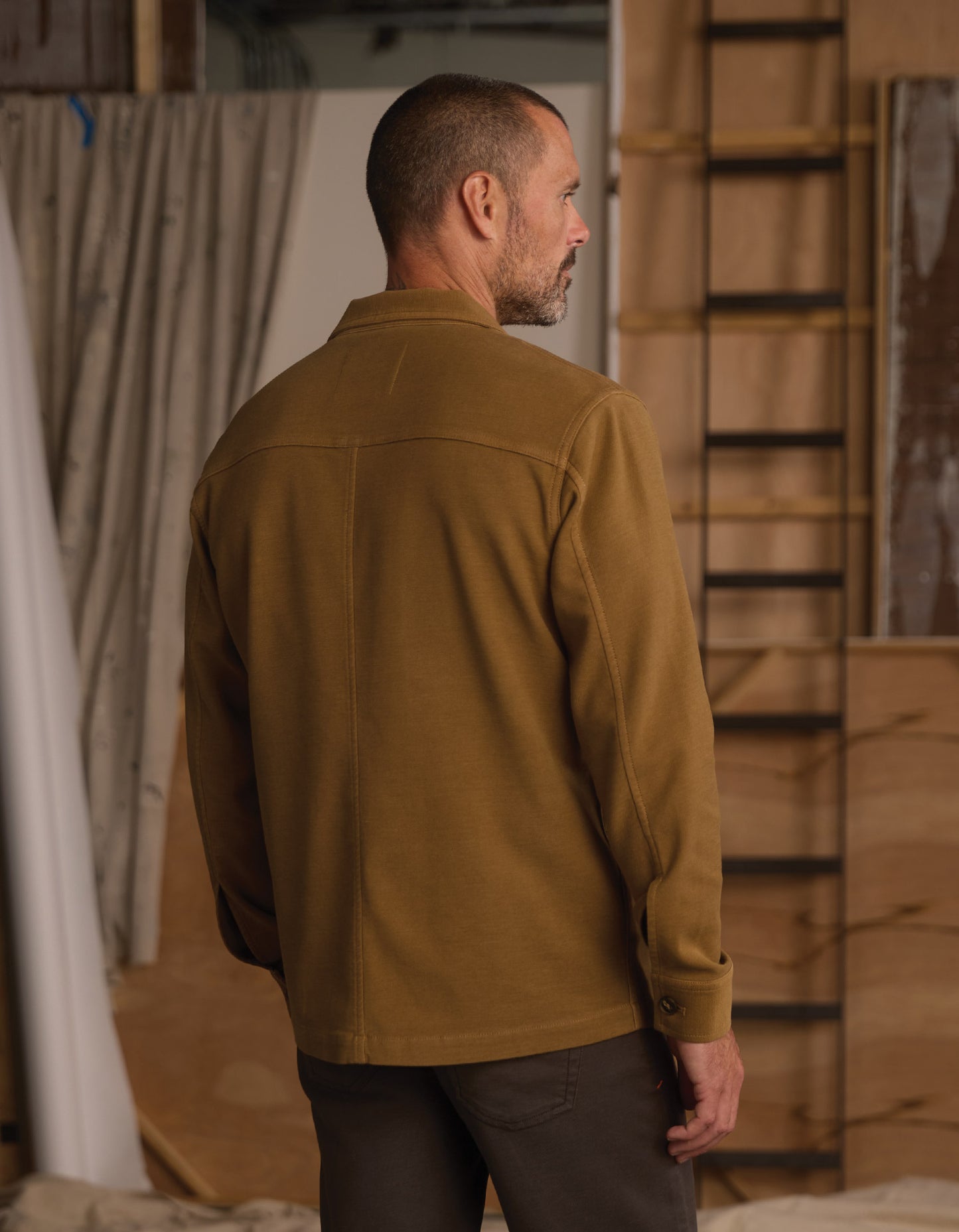 Comfort Terry Chore Coat in Russet