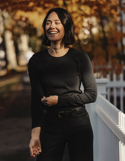 Puremeso Everyday Crewneck in Black