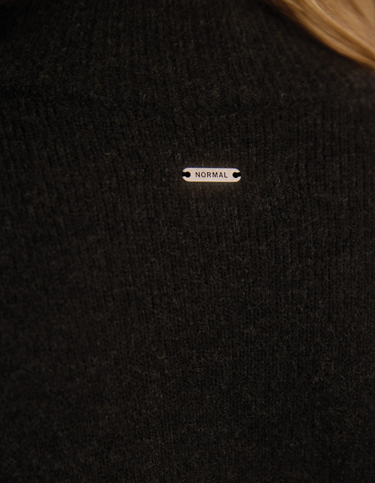Craft Stitch Sweater Dress in Heather Black