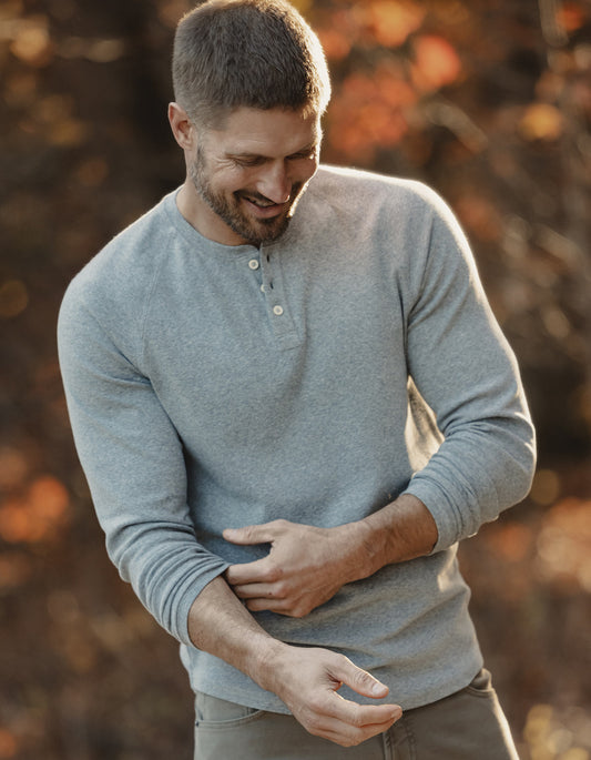 Puremeso Everyday Henley in Grey