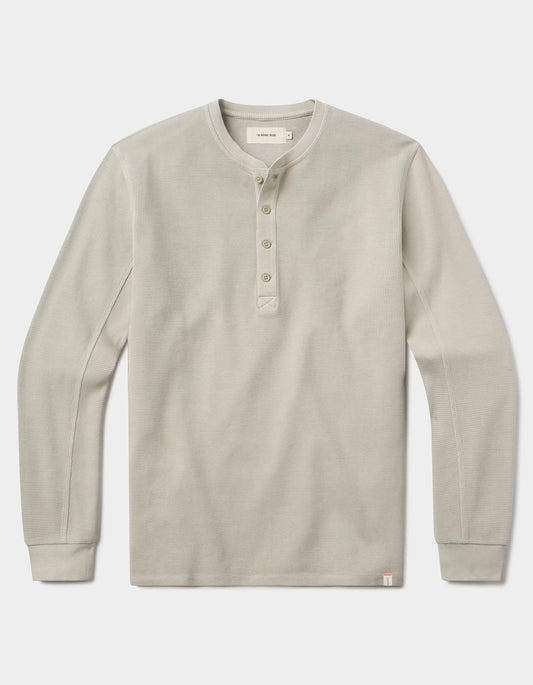 Vintage Thermal Mountain Henley in Limestone