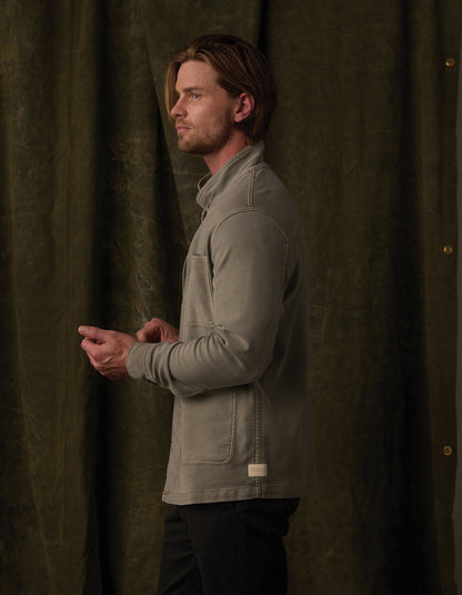 Comfort Terry Chore Coat in Moss