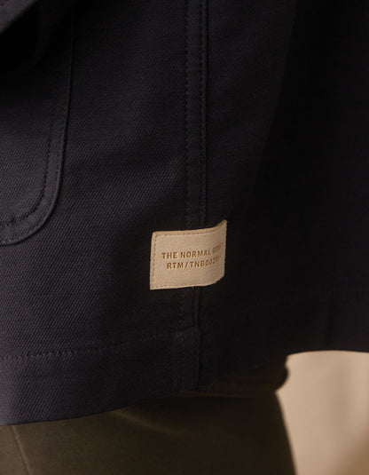 Comfort Terry Chore Coat in Navy