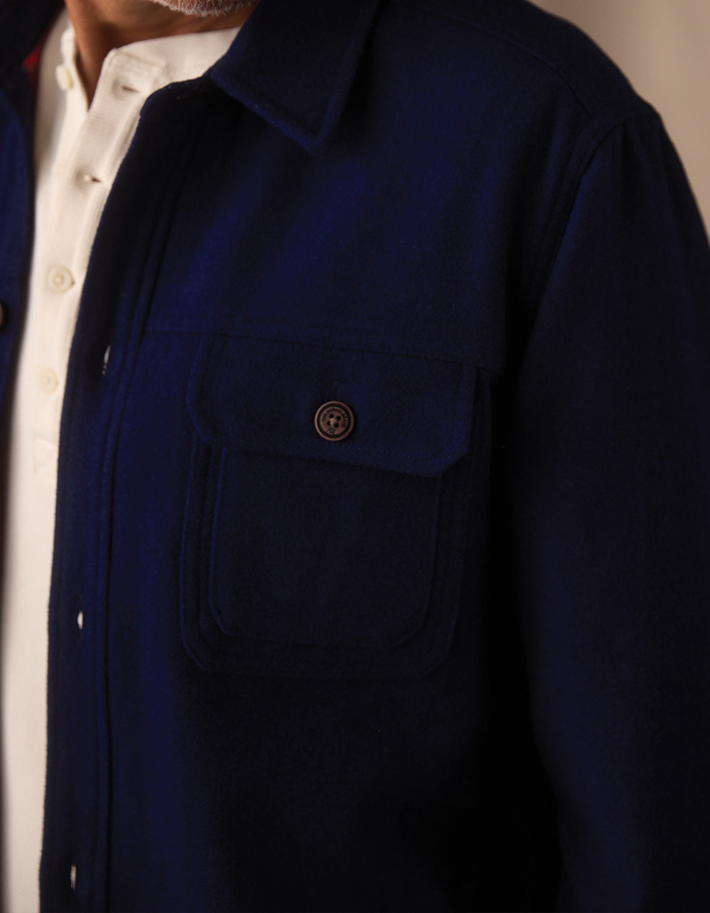 Brightside Flannel Lined Workwear Jacket in Navy