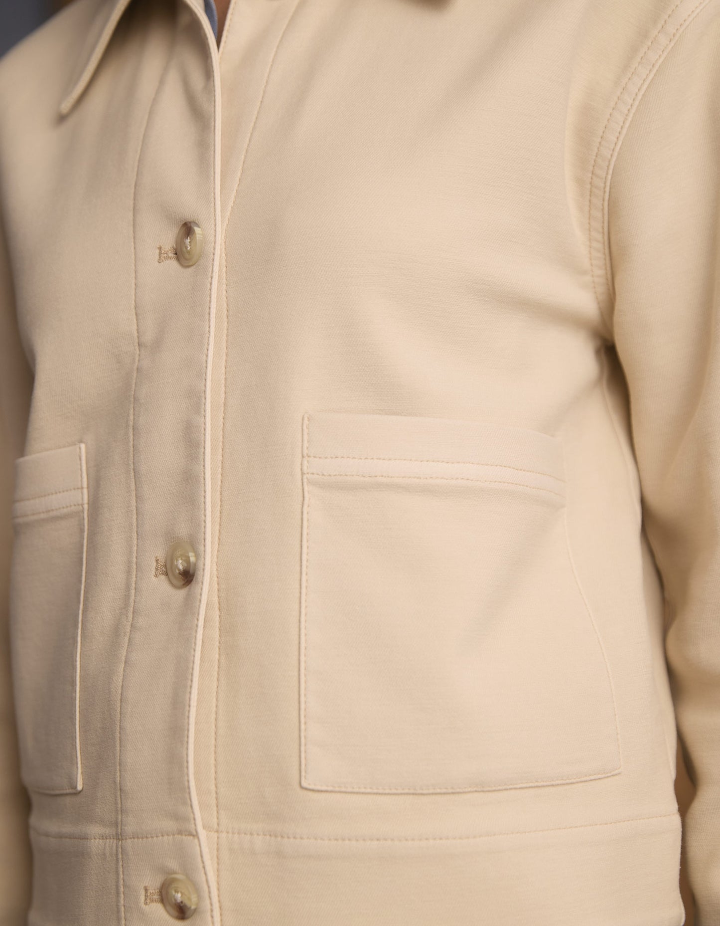 Comfort Terry All Day Jacket in Birch
