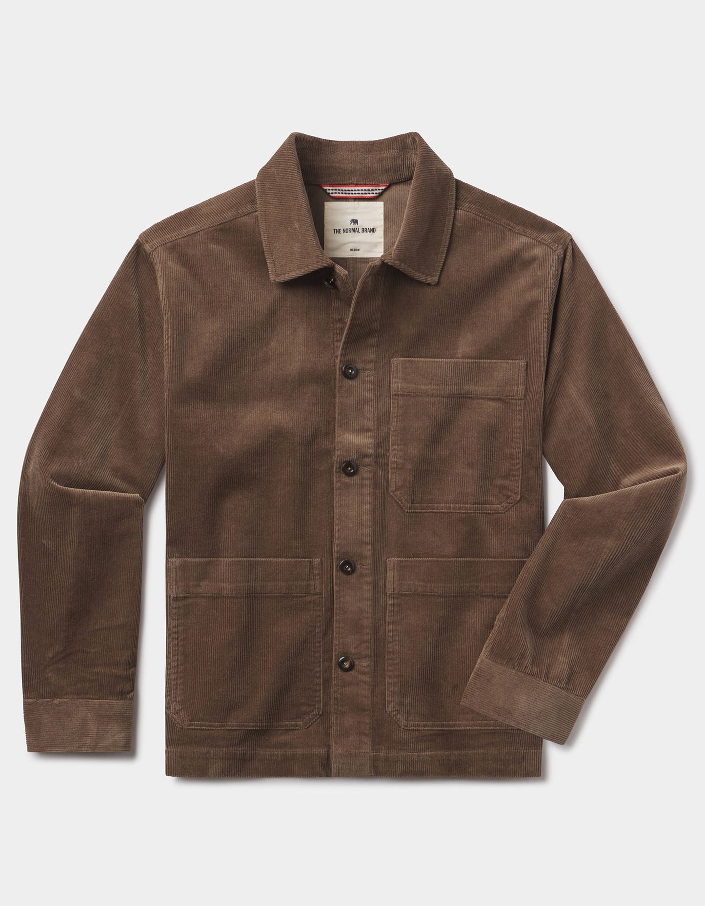 Comfort Cord Chore Coat in Taupe