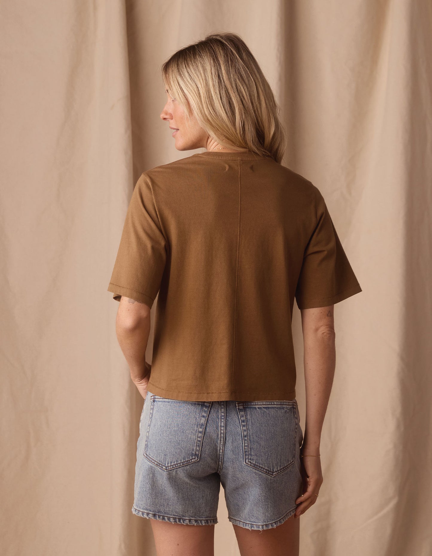 Normal Jersey Weekend Tee in Fennel